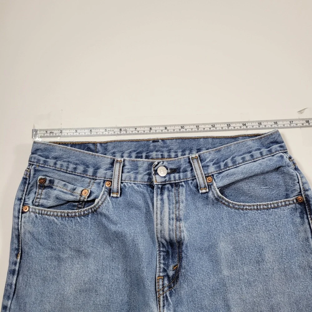 Levi's 505 Regular Fit Jeans Mens 33x34 Blue Excellent Straight Leg‎ Denim